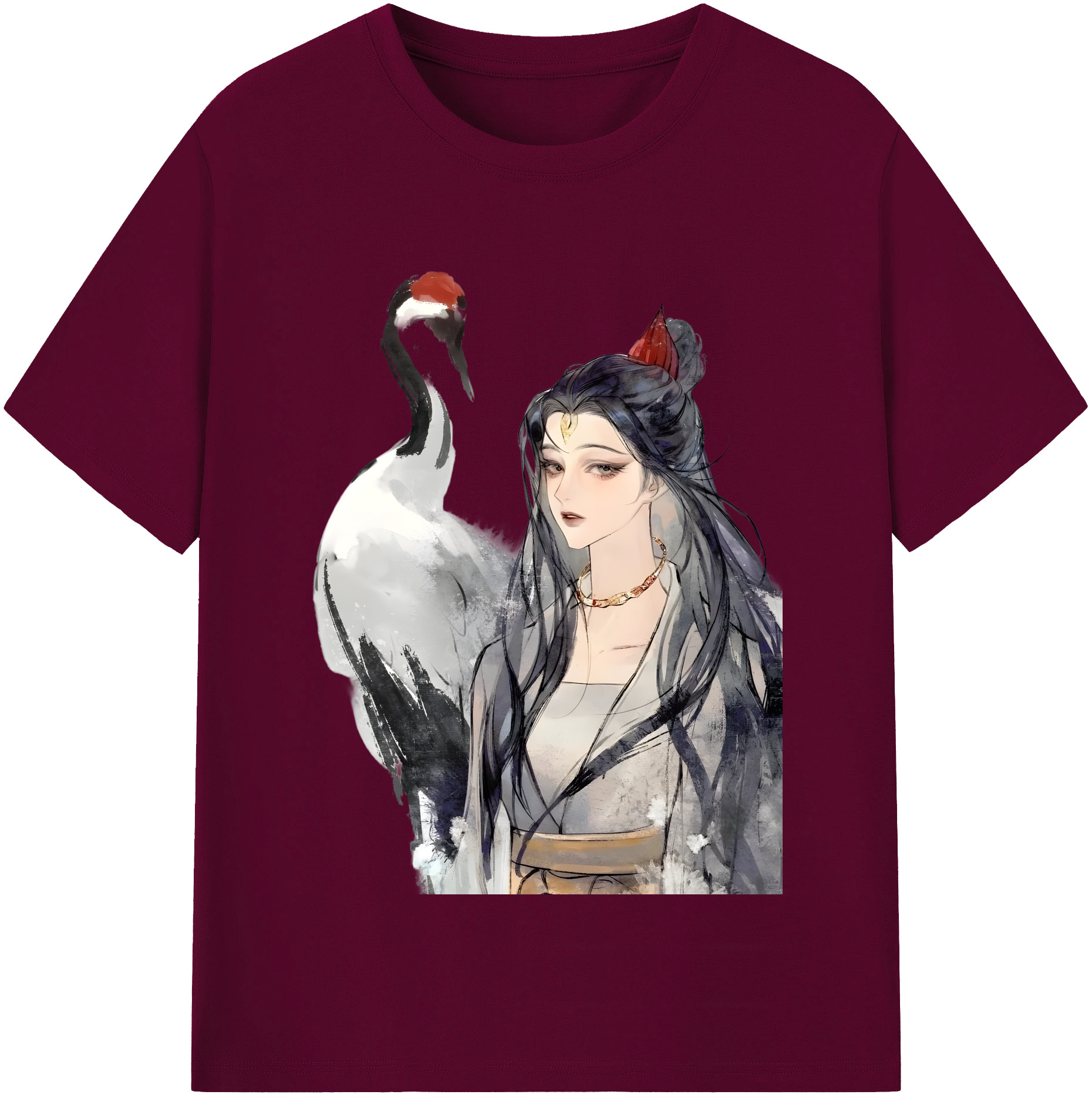 （画像用） Ne Zha 2 ナタ 魔童の大暴れ レディースカジュアルプリントTシャツ（綿100％）